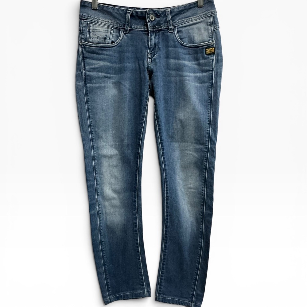 G-Star RAW Midge Cody Y2K Low Rise Stretch Jeans Women's Size 28 Medium Wash